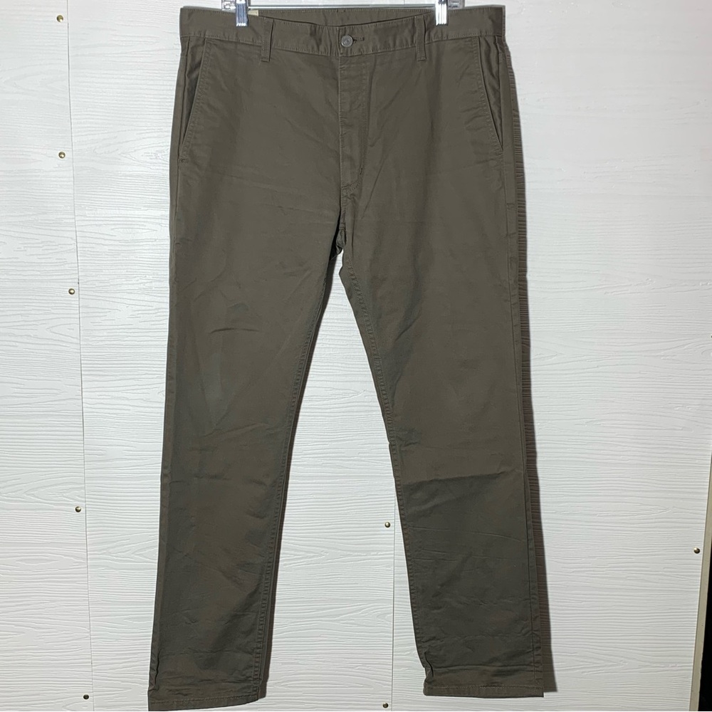Levi Strauss vintage white tag & Co. Olive Taupe Straight Leg Chino Pants 36x32